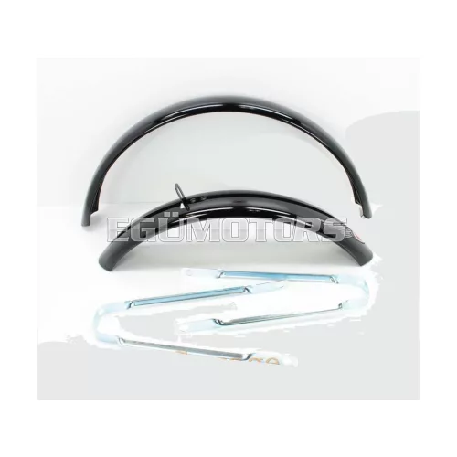 Sárvédő fém, fekete, 440mm, 55mm, 650mm, 460mm, moped, mokick