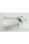 Brake lever complete white with brake lever and rubber grip for Tomos A 3, 35, Zündapp, Kreidler, Hercules, Puch, DKW, KTM, Rixe, Sachs