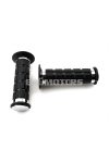 Rubber grip set black chrome 25/22mm 120mm for Simson S50, S51, S70, SR50, SR80, Zündapp, Kreidler, Hercules, Puch