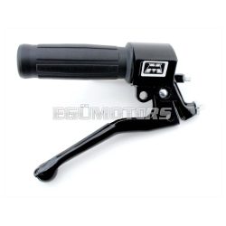   Throttle grip fitting with black rubber grip for MBK, Mobylette, Motobecane