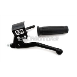   Brake lever fitting black with rubber grip for MBK, Mobylette, Motobecane