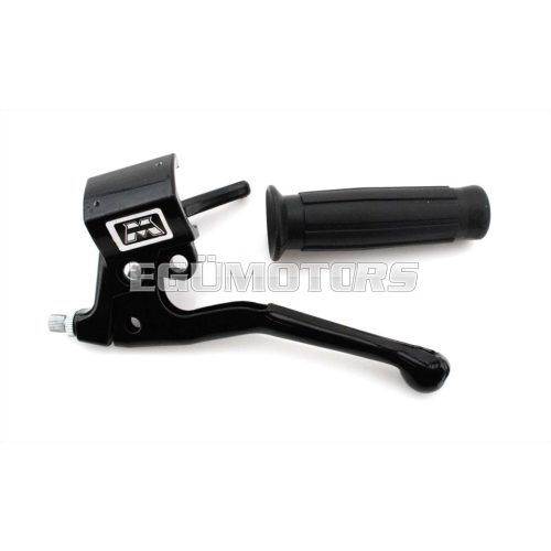 Brake lever fitting black with rubber grip for MBK, Mobylette, Motobecane