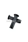 Grip set rubber black 120mm 22mm 24mm 31mm for Zündapp KS, GTS, C, CX, CS, Hai K, Kreidler Florett, Hercules MK Ultra, Puch Cobra, Monza, Miele, DKW, NSU, KTM, Mofa, Moped, Mokick, KKR