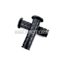   Grip set rubber black 120mm 22mm 24mm 31mm for Zündapp KS, GTS, C, CX, CS, Hai K, Kreidler Florett, Hercules MK Ultra, Puch Cobra, Monza, Miele, DKW, NSU, KTM, Mofa, Moped, Mokick, KKR