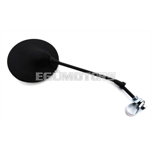 Mirror with clamp 120mm round black