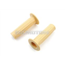   Handle set cream white 24mm 105mm for Zündapp M 50, 25 Bergsteiger, Kreidler Flory MF, Hercules M, 220, 221, 222, P 1, MP 2, 4, Prima, KTM, Rixe, DKW, NSU moped, moped