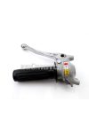 Gear lever fitting Grey with black handle Aluminum clutch lever Polished for Puch, moped, moped