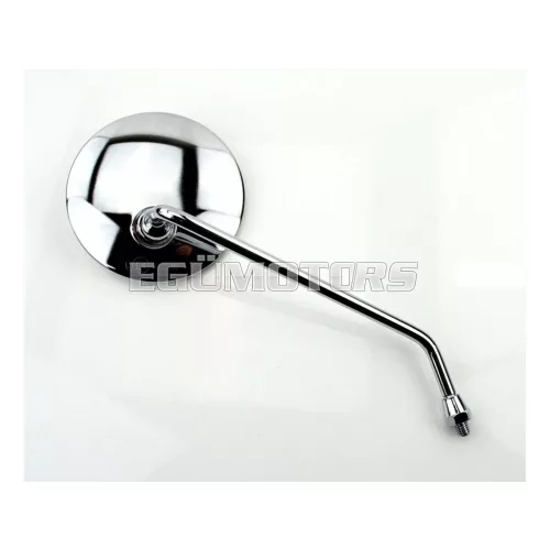 Mirror right chrome round 105mm arm 190mm thread M8 for Honda, Dax, Monkey, CT, CY