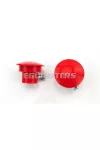 Handlebar ends plastic red for AWO, MZ RT125/1, RT125/2, RT125/3, ES175, ES175/1, ES250, ES250/1, ES300, EMW, BK350