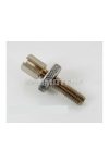 Set screw M6 x 35mm with slot and lock nut for moped, moped, mokick