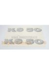 Sticker set 155mm x 22mm for Zündapp KS 50, Super Sport Type 517