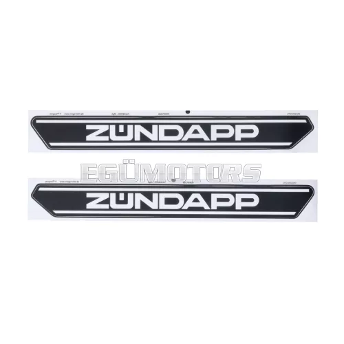 Tank sticker set 3 pieces length 300mm high 33mm for moped mokick