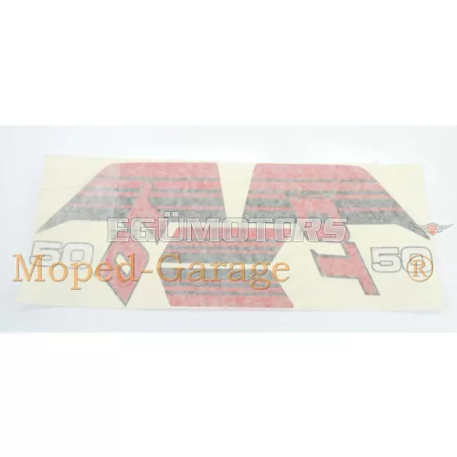Sticker tank set black red for Yamaha DT 50 Mokick 1983-1985