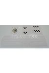 Sticker set tank fairing 5-piece white for Puch M 50 Racing Moped Mokick
