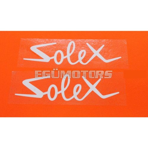 Sticker transparent 115 x 35mm white for Velo Solex