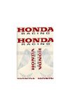 Sponsor Kit 310 x 220mm red black for moped