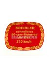 Sticker colors dimensions approx. 80mm width 65mm height red yellow gold for Florett, Flory, MF, MP, Moped, Mokick