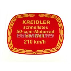   Sticker colors dimensions approx. 80mm width 65mm height red yellow gold for Florett, Flory, MF, MP, Moped, Mokick