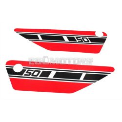 Side cover sticker 90mm 320mm for Yamaha FS 1 Mokick, RD 50