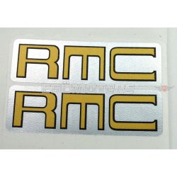   Tank sticker 77mm x 23mm gold silver for Kreidler, Florett, Mustang