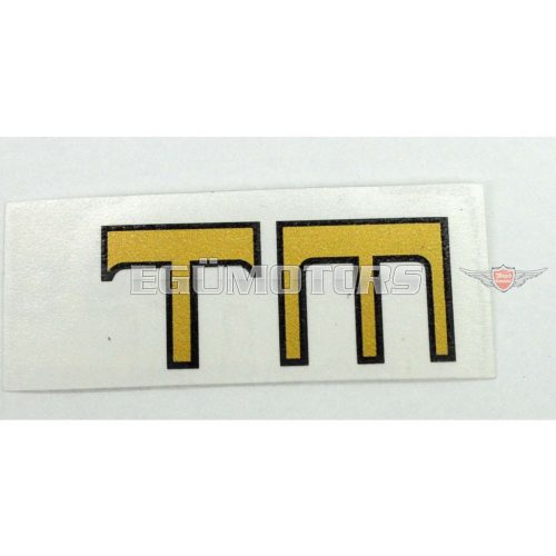 Tank sticker gold black 45mm x 20mm for Kreidler Florett
