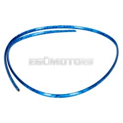   Edge band 110cm headlight leg shield blue chrome for Simson Schwalbe