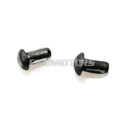   Notched nail set 2-piece black for Simson, KR51/1, KR51/2, moped SL1, S50, S51, S51 - S70, S53, S83, SR4-1, SR4-2, SR4-2/1, SR4-3, SR4-4, SR50, SR80