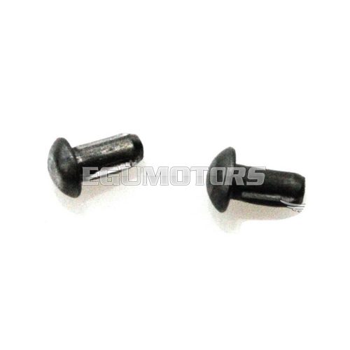 Notched nail set 2-piece black for Simson, KR51/1, KR51/2, moped SL1, S50, S51, S51 - S70, S53, S83, SR4-1, SR4-2, SR4-2/1, SR4-3, SR4-4, SR50, SR80