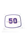 Sticker 50 headlight fairing for Zündapp CX Hai 50 moped