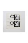 Sticker set side cover fairing for Zündapp C 50 Sport moped