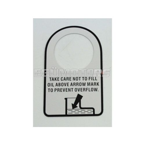Cardboard sign 50 x 80mm for Honda MT 5, 50, 8, 80, MB 80