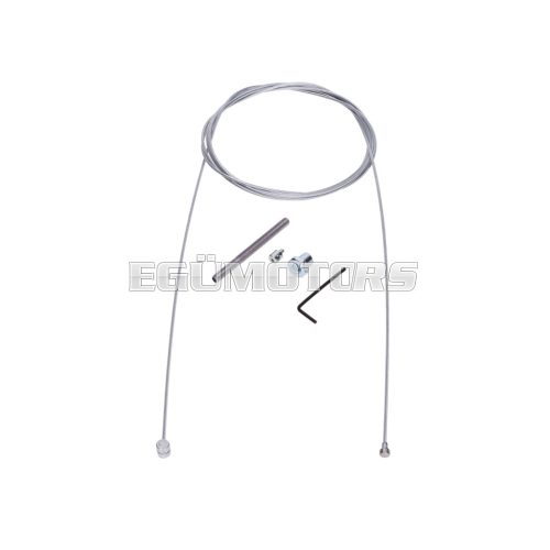 Brake cable inner cable 2500mm barrel nipple 8x9mm, bottle nipple 6/4mm set screw