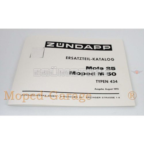 Parts catalog for Zündapp Bergsteiger moped M 25 50
