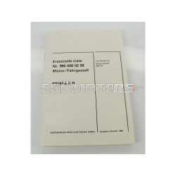   Spare parts list parts catalog engine chassis for Sachs 505 Hercules Prima 5 N