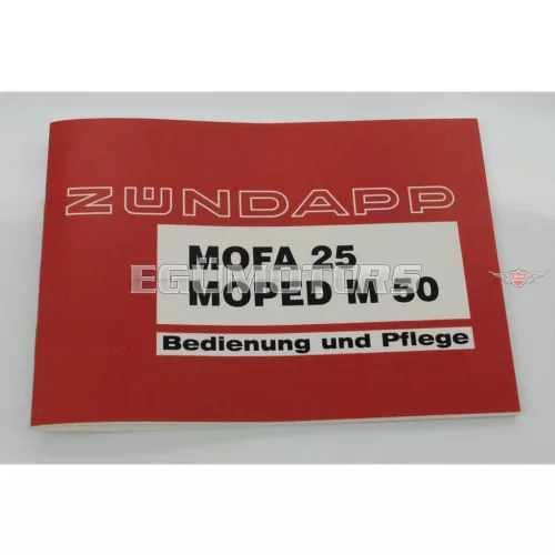 Care instructions Bergsteiger for Zündapp M 25, 50 Type 434