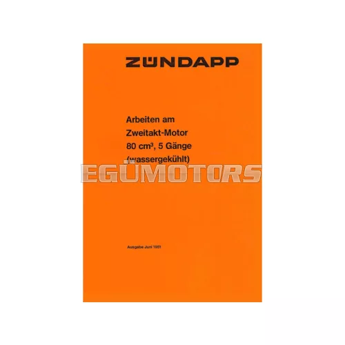 Repair manual 36 pages DIN A5 format for Zündapp KS 80, 80 Touring