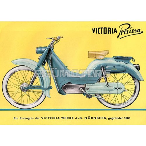 Advertising poster Victoria 29 cm 42 for moped mokick