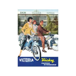   Advertising poster reprint 42cm 29cm for Victoria (DKW Express), Vicky Standard, Super Luxus