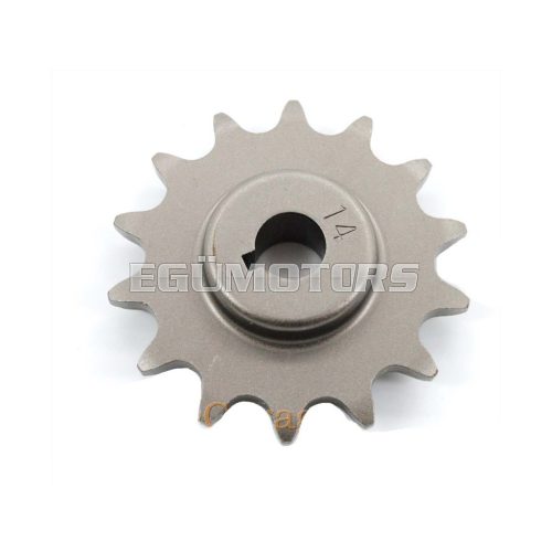 Sprocket reinforced 14 teeth 13mm shaft for Sachs, Hercules, Miele, KTM, Göricke, Gritzner, DKW