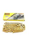 Chain 128 links gold 1/2 x 3/16 7.75 for Zündapp, Kreidler, Hercules, Florett