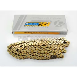   Chain 420 144 links gold for Kreidler Florett RS, Zündapp KS SX K 80, Yamaha DT 50 M, Honda MB MT MBX MTX 80
