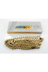 Chain IGM 122 links gold-colored for Puch Maxi, Kreidler Florett, Hercules Prima
