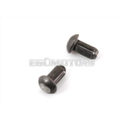 Notched nail set semicircular black for Zündapp, Bergsteiger, moped, moped, M 25, 50, type 434