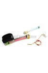 Chain tensioner set with mounting axle and spring for Yamaha, DT 50 MX, 80 MX