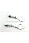 Steel chain tensioner set silver for Honda, CD 50, C 65, 70, 90, 100, 102, CM 91