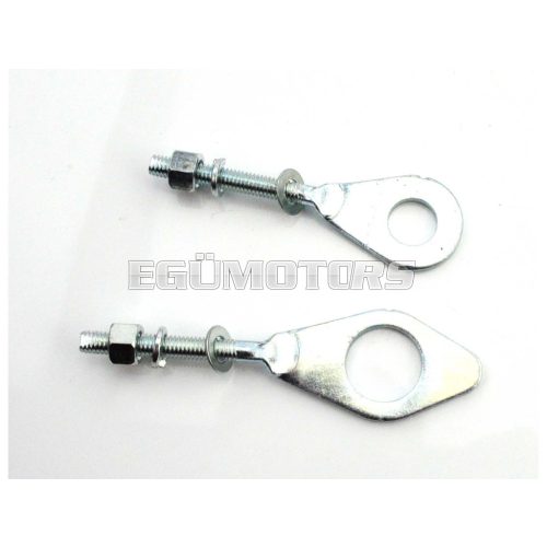 Steel chain tensioner set silver for Honda, CD 50, C 65, 70, 90, 100, 102, CM 91