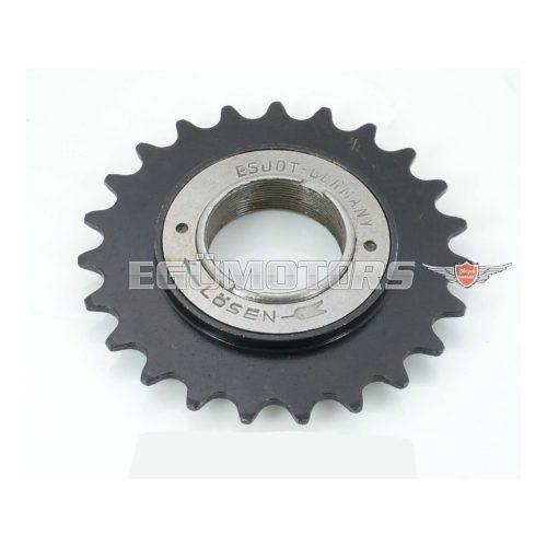 Freewheel pinion Esjot steel 23 teeth for Piaggio, Ciao, SI, Bravo