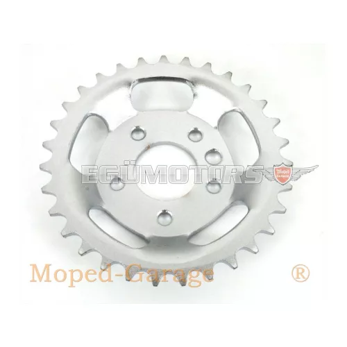 Sprocket 31 teeth silver for Puch, DS 50