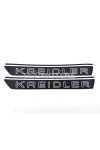 Tank sticker color black white for Kreidler Florett RMC RS