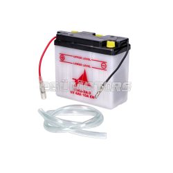   Battery 6N4B-2A-3 6V 4Ah for Yamaha DT 50 MX RD Mokick KKR, Simson KR51, Suzuki TS 50 X